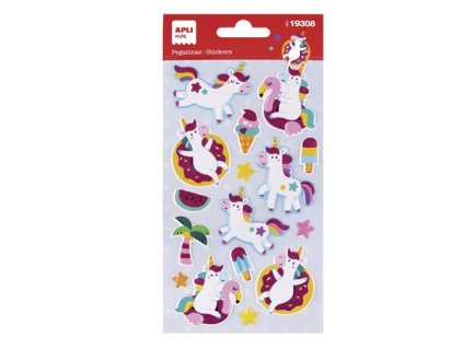Nálepky, APLI Kids "Stickers", jednorožec