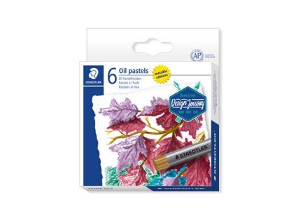 Olejové pastelky, STAEDTLER® "2420 M", 6 rôznych metalických farieb