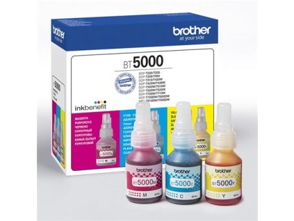 BT5000CMY náplň multipack do tlačiarní DCP T-300, 500W, 700W, BROTHER, c+m+y, 3*5k
