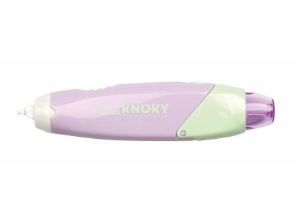 Korekčný roller, 5 mm x 6 m, naplniteľný, PENTEL "Knoky", svetlozelený-fialový
