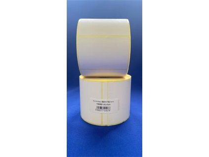 Etikety, termo, 50x75 mm, 1000 etikiet/kotúč, biele