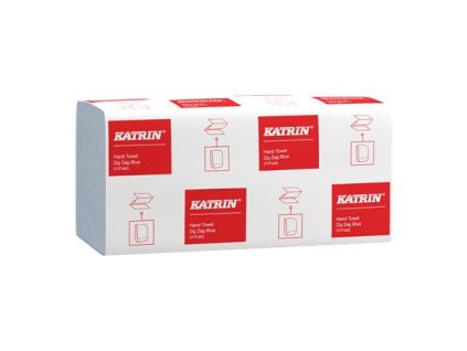 Utierky, Z ohyb, 1-vrstvové, 250 útržkov, KATRIN, modrá