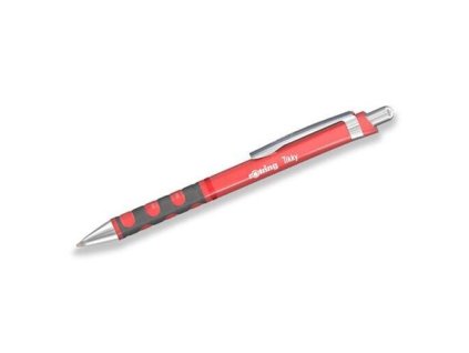 Guľôčkové pero, 0,8 mm, stláčací mechanizmus, telo: ruža - čajovka, ROTRING "Tikky", modrá
