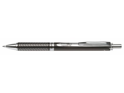 Gélové pero, 0,35 mm, stláčací mechanizmus, telo pera: čierna, PENTEL "EnerGel BL-407" modrá