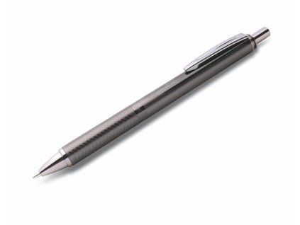 Gélové pero, 0,35 mm, stláčací mechanizmus, telo pera: antracitová, PENTEL "EnerGel BL-407" modrá