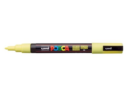 Dekoračný popisovač, 0,9-1,3 mm, UNI "Posca PC-3M", žltá