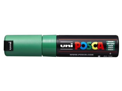 Dekoračný popisovač, 4,5-5,5 mm, UNI "Posca PC-7M", zelená