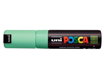 Dekoračný popisovač, 4,5-5,5 mm, UNI "Posca PC-7M", svetlozelená