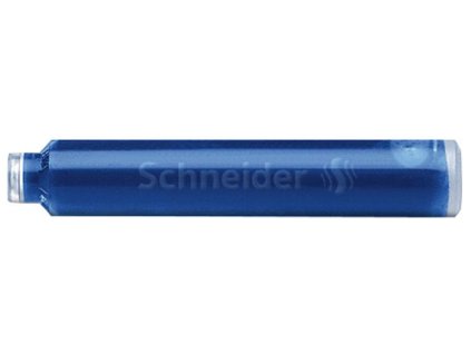 Bombička do plniaceho pera, 100 ks, SCHNEIDER, kráľovská modrá