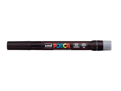 Popisovač v tvare štetca, UNI "Posca PCF-350", čierna