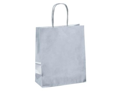 Darčeková taška,  22X12X31 cm, VIQUEL, strieborná