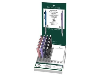 Mikroceruzka, displej, 0,5 mm, FABER-CASTELL "Apollo", pastelové farby