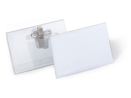 Visačka, s klipom a špendlíkom, 54x90 mm, DURABLE