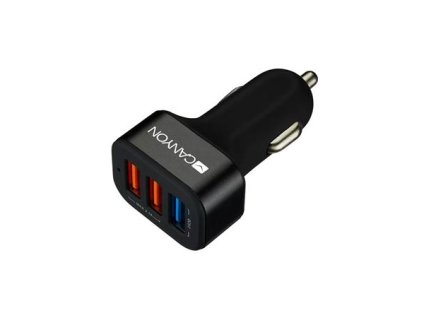 Nabíjačka do auta, 3xUSB, QC 3.0, 2,1A, CANYON "C-07"