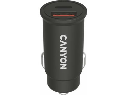 Nabíjačka do auta, USB-C/USB-A, QC 3.0 18W, PD 30W, CANYON "C-20B03"