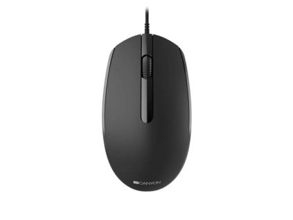 Myš, drôtová, optická, USB, CANYON "M-10", čierna