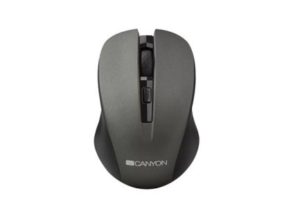 Myš, bezdrôtová, optická, USB, CANYON "MW-1", sivá
