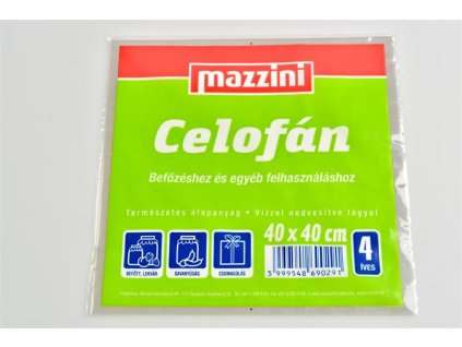Celofán, 4 hárky, 40x40 cm, MAZZINI