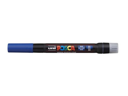 Štetcový popisovač, UNI "Posca PCF-350", modrá