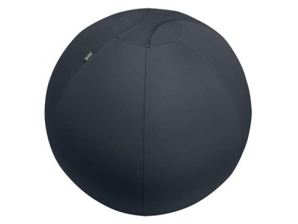 Gymnastická lopta na sedenie, so závažím proti odkotúľaniu, 75 cm, LEITZ "Ergo Active", tmavosivá