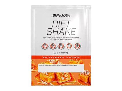 Srvátkový nápoj v prášku, 30g, BIOTECH USA "Diet Shake", slaný karamel