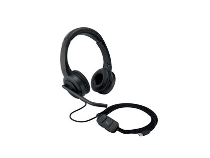Náhlavné slúchadlá, s mikrofónom, USB-C, KENSINGTON "H1000"