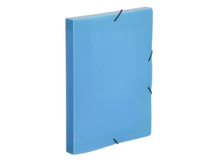 Doska s gumičkou, 30 mm, PP, A4, VIQUEL "Coolbox", priehľadná modrá