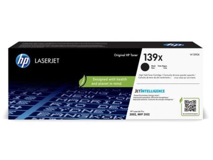 W1390X Laserový toner pre HP Laser Jet Pro MFP 3102 tlačiarne, HP 139X, čierna, 4000 strán