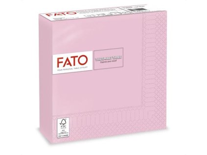 Servítky, 1/4 ohyb, 33x33 cm, FATO "Smart Table", ružová