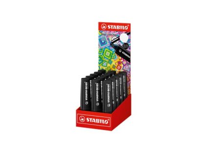 Zvýrazňovač, displej, 2-5 mm, STABILO "BOSS original NatureColors", čierna