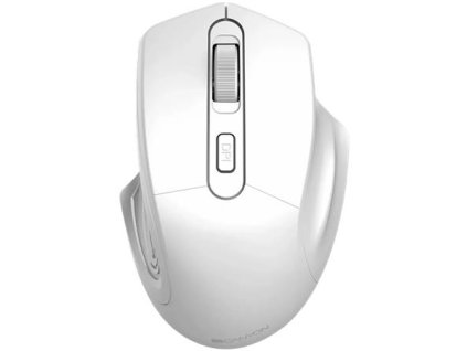 Myš, bezdrôtová, optická, PIXART senzor, CANYON "MW-15", perleťovo biela