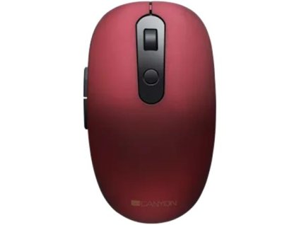 Myš, bezdrôtová, optická, USB/Bluetooth, CANYON "MW-9", červená
