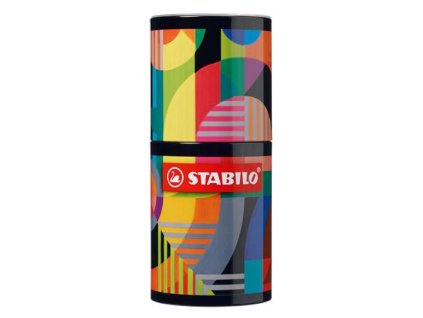Fixky, sada, valcovitá kovová krabica, 1 mm, STABILO "Pen 68 ARTY", 45 rôznych farieb