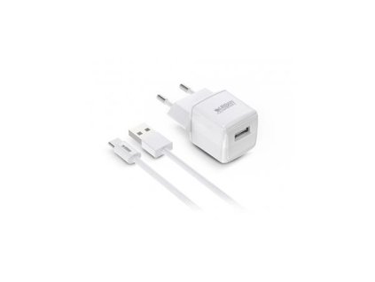 Sieťová nabíjačka, 1xUSB-A, 12W, kábel USB-A–USB-C, URBAN FACTORY