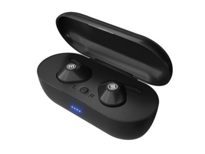 Slúchadlá, bezdrôtové, Bluetooth 5.0, s mikrofónom, MAXELL "Mini Duo", čierna