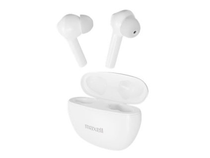 Slúchadlá, bezdrôtové, Bluetooth 5.3, s mikrofónom, MAXELL "Dynamic+", biela