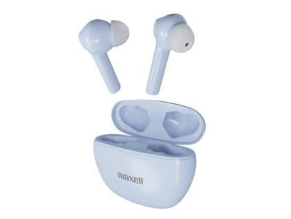 Slúchadlá, bezdrôtové, Bluetooth 5.3, s mikrofónom, MAXELL "Dynamic+", svetlomodrá