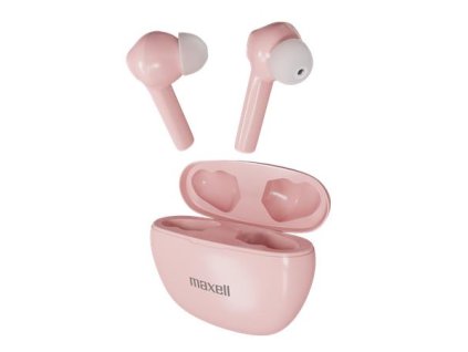 Slúchadlá, bezdrôtové, Bluetooth 5.3, s mikrofónom, MAXELL "Dynamic+", ružová