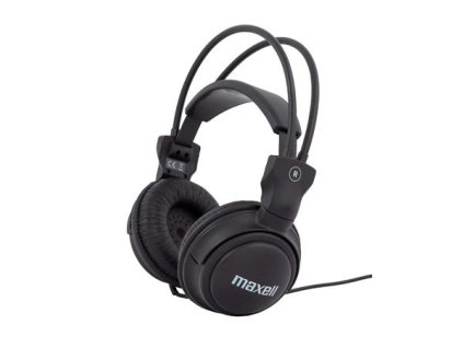 Náhlavné slúchadlá, drôtové, MAXELL "Home Studio", čierna