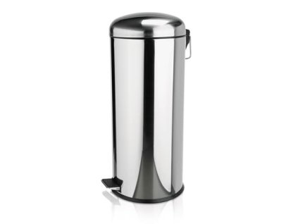 Odpadkový kôš, pedálový, priemyselný, kovový, pozinkovaný, 30 l, s odnímateľným vedrom