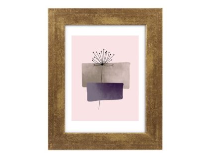 Obrazový rám, drevený, 10x15 cm, "Goldbuch Ian", zlatá