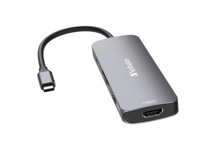 USB HUB, USB-C PD/2xHDMI/3xUSB-A/SD/mSD, VERBATIM