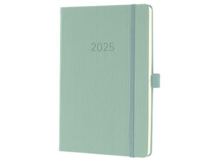 Diár, A5, týždenný, 2025, tvrdá obálka, SIGEL "Conceptum", mätový
