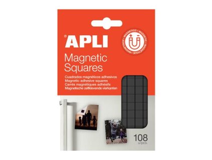 Lepiace štvorčeky, magnetické, 108 ks/bal, obojstranné, APLI