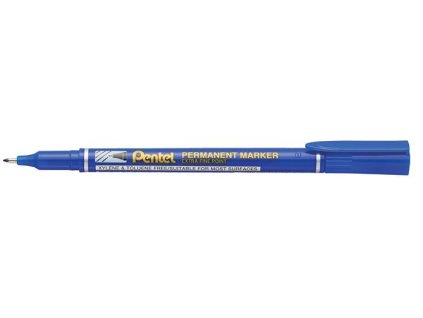 Permanentný popsiovač, 0,5 mm, PENTEL "NF450", modrá