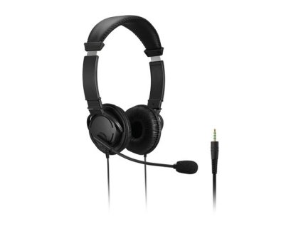 Náhlavné slúchadlá, s mikrofónom, 3,5 mm jack, KENSINGTON