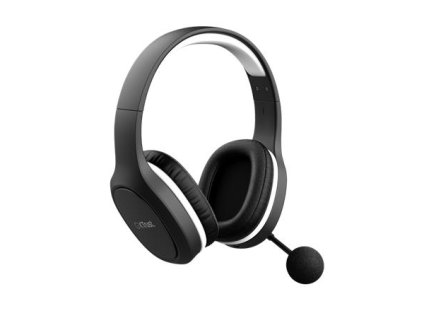 Náhlavné slúchadlá, bezdrôtové, s mikrofónom, gaming, TRUST "GXT391 Thian", čierna-biela