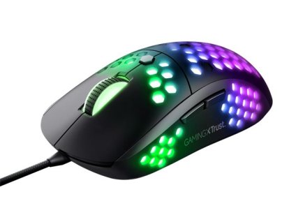 Myš, drôtová, optická, gaming, LED, TRUST "GXT960 Graphin", čierna