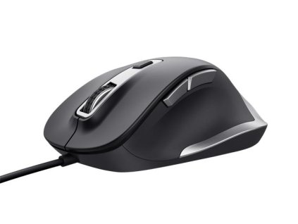 Myš, drôtová, optická, TRUST "Fyda", čierna