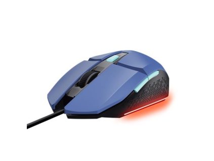 Myš, drôtová, optická, gaming, LED, TRUST "GXT109B Felox", modrá